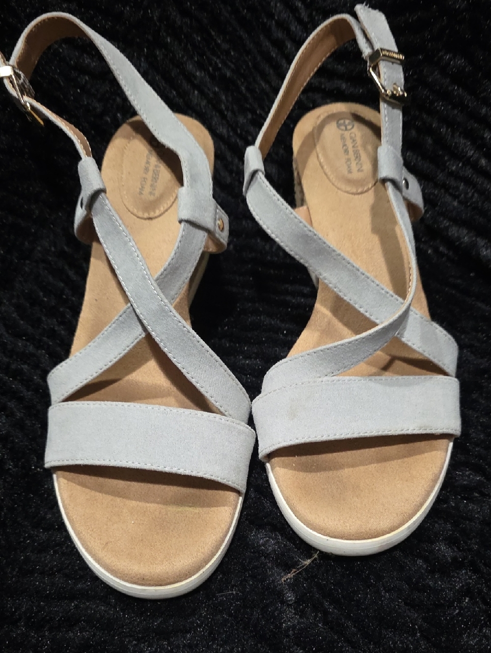 Giani Bernini Sandals with Criss-Cross Straps and Cork Footbed